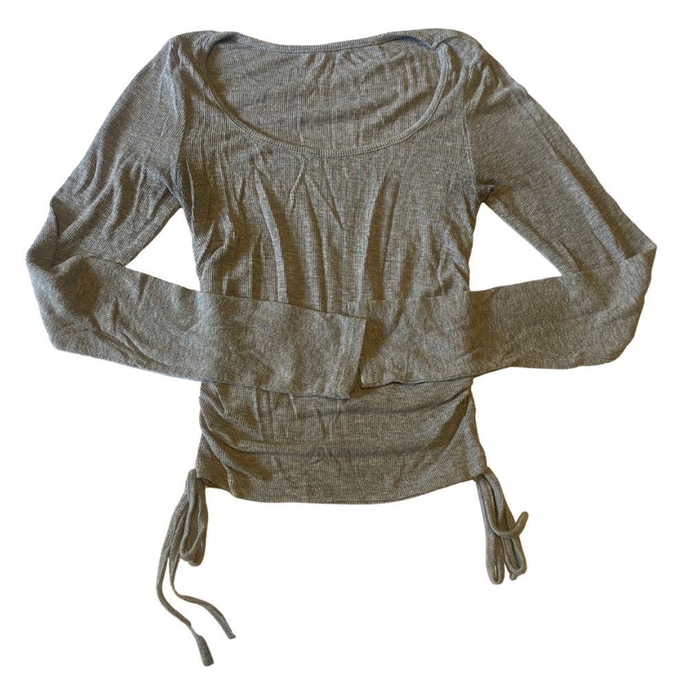 Gray Long Sleeve Women's Top